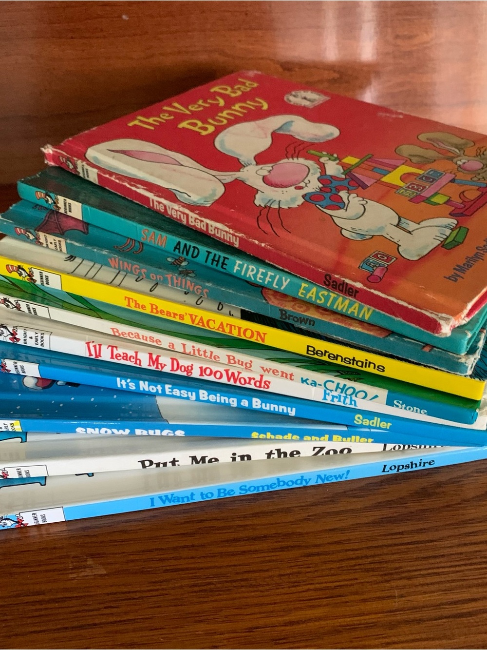 Children's Stacked Board Books - Red, Teal, Yellow, Blue Assortment